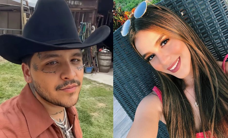 Christian Nodal presenta en concierto a su nueva novia Mariana García: VIDEO