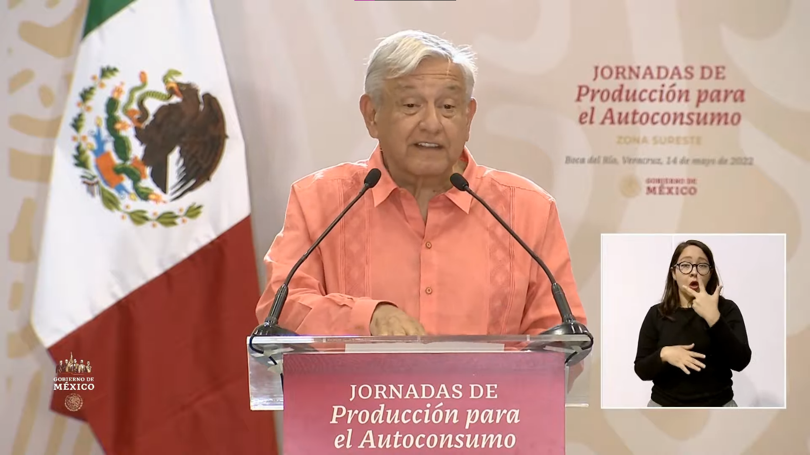 AMLO informó que se combate la inflación en México, y que es necesario producir lo que se consume en la nación