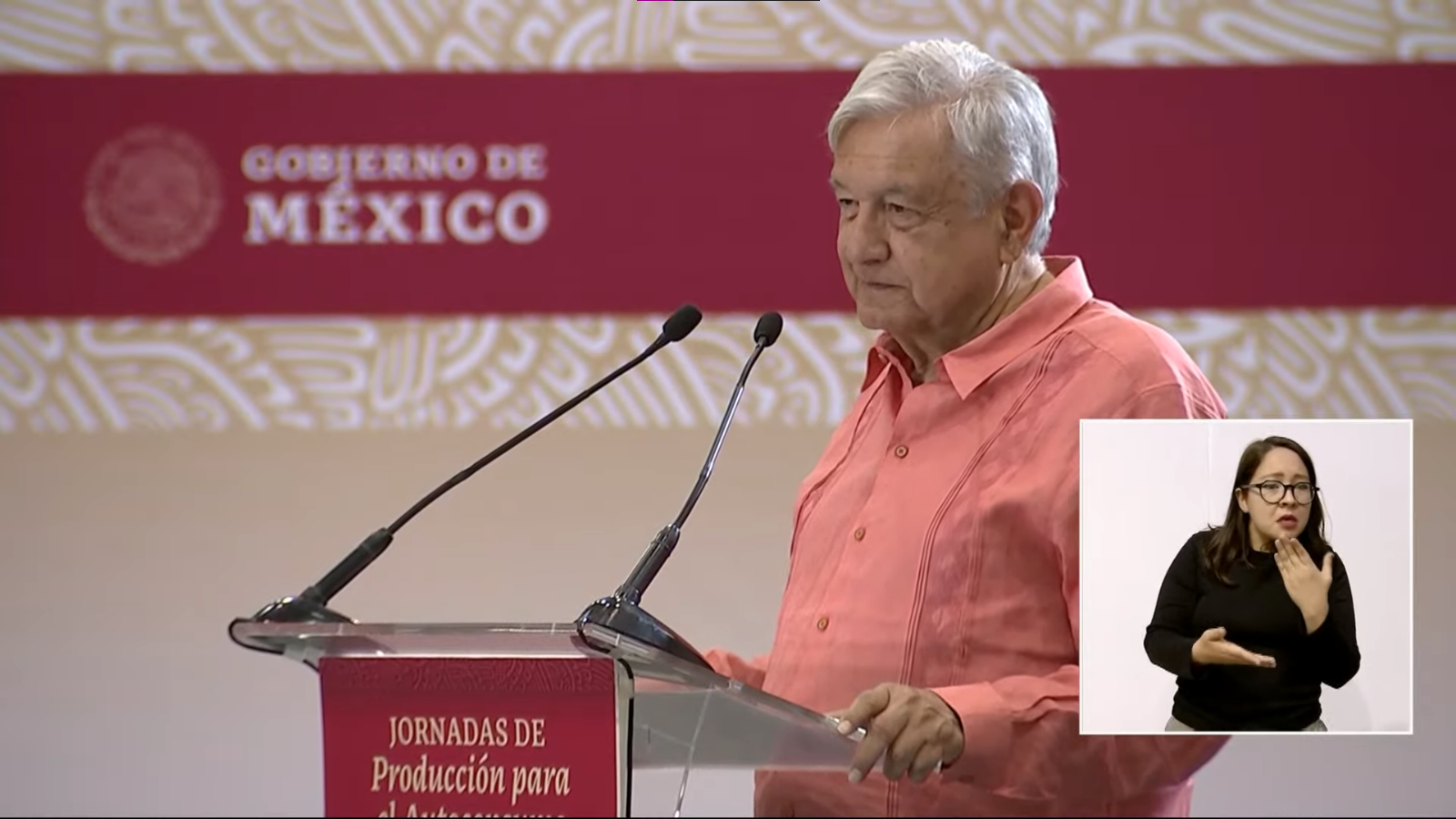 López Obrador indicó que su meta es que México se convierta en un país autosuficiente, sin depender de otras naciones sobre productos que se pueden plantar en los campos del país