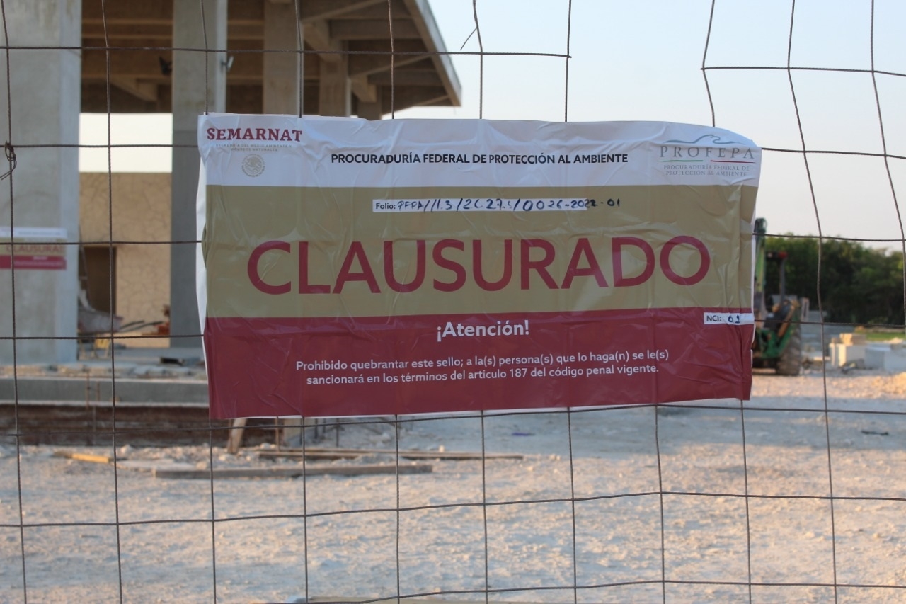 Profepa clausura obras de Sedatu en Ciudad del Carmen; no tienen Manifiesto de Impacto Ambiental