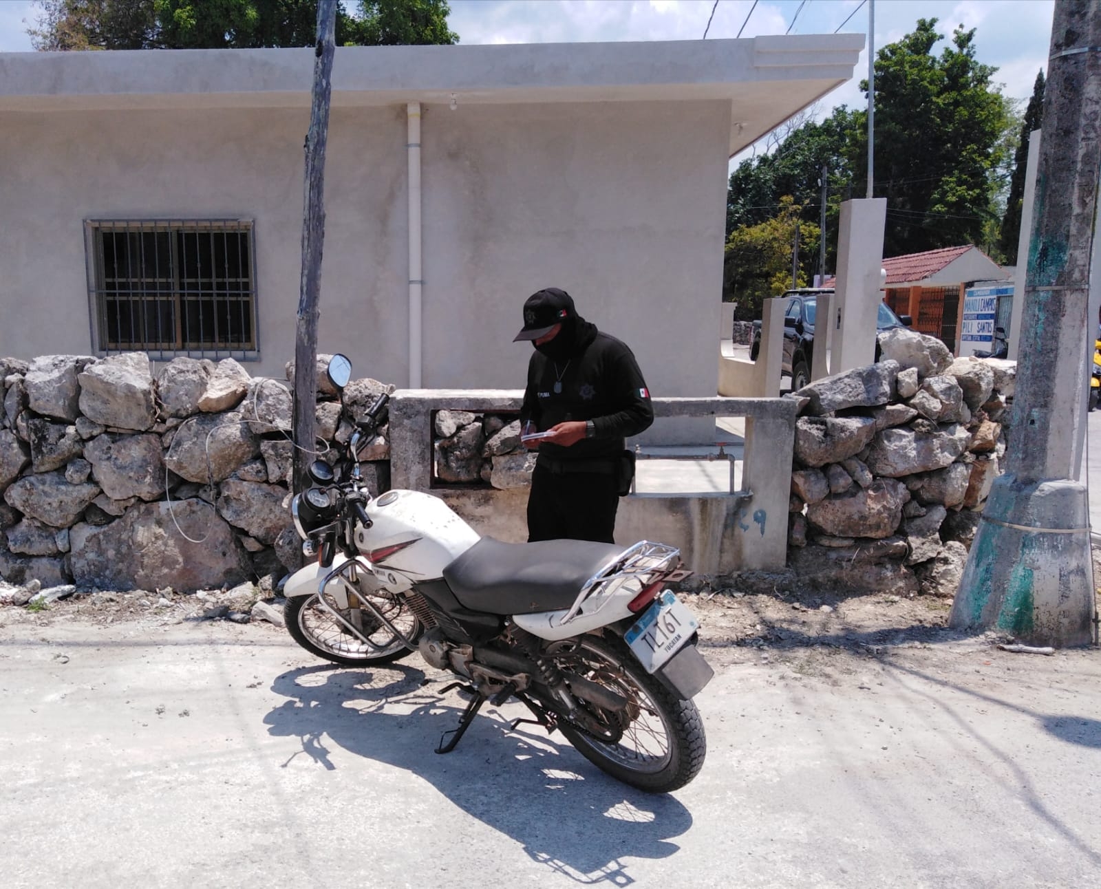 Elementos de la Policía Municipal de Buctzotz tomaron nota del hecho