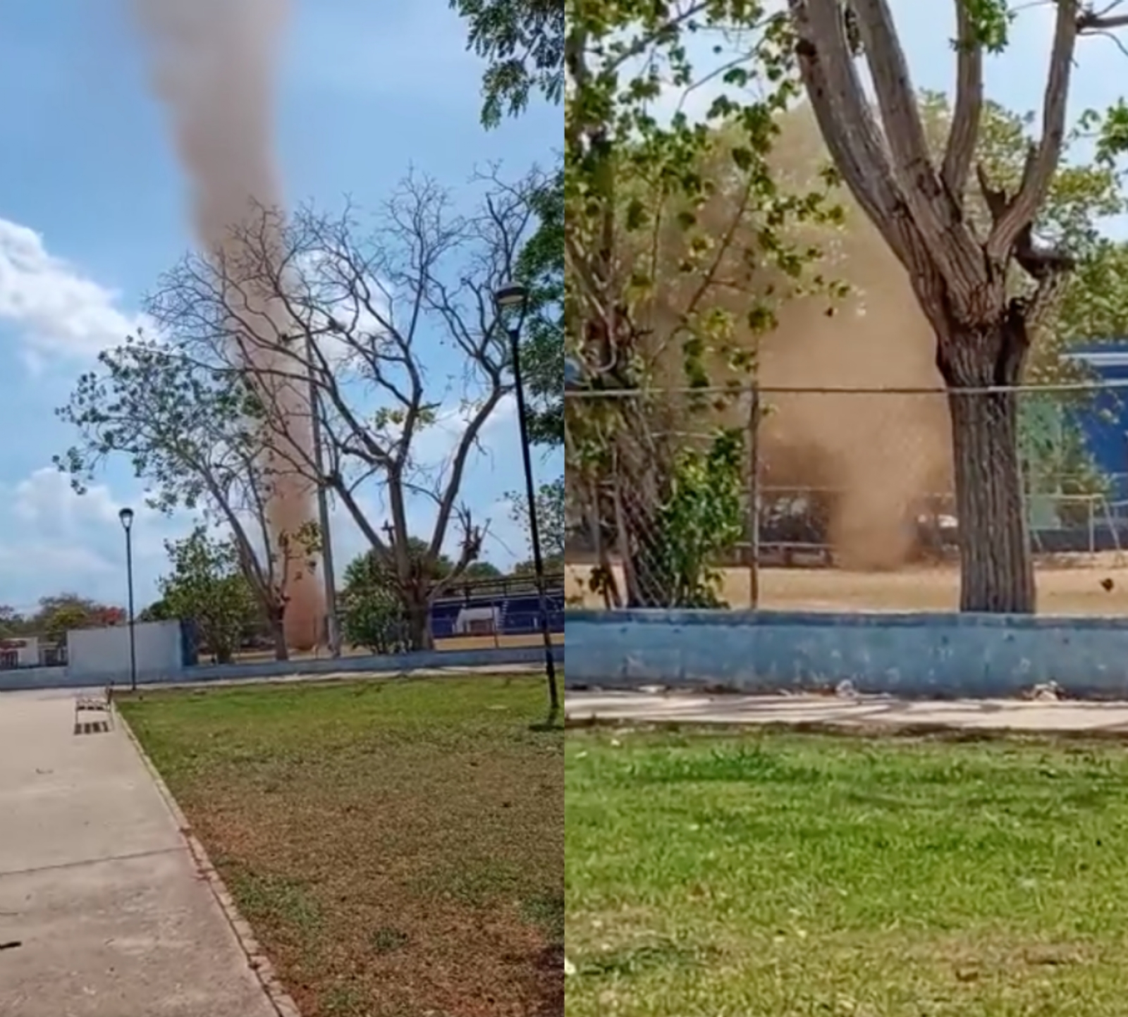 Enorme remolino sorprende a vecinos de Chuburná, en Mérida: VIDEO