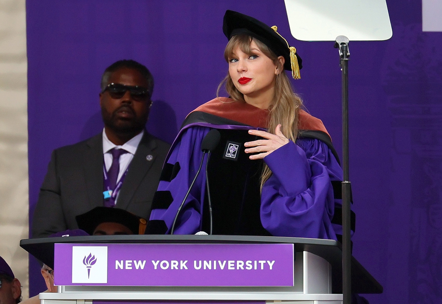 Taylor Swift fue reconocida por la Universidad de Nueva York