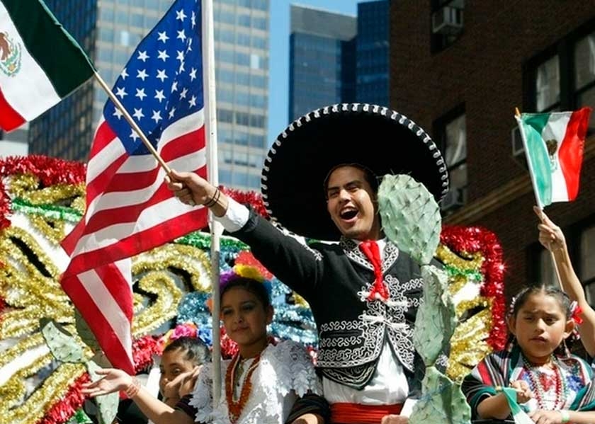 La comunidad mexicana se representa en Estados Unidos el 5 de mayo