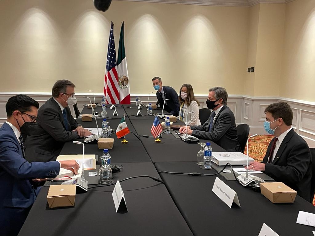 El secretario de Relaciones Exteriores viajó a Estados Unidos desde este lunes. Foto: Gobierno de México