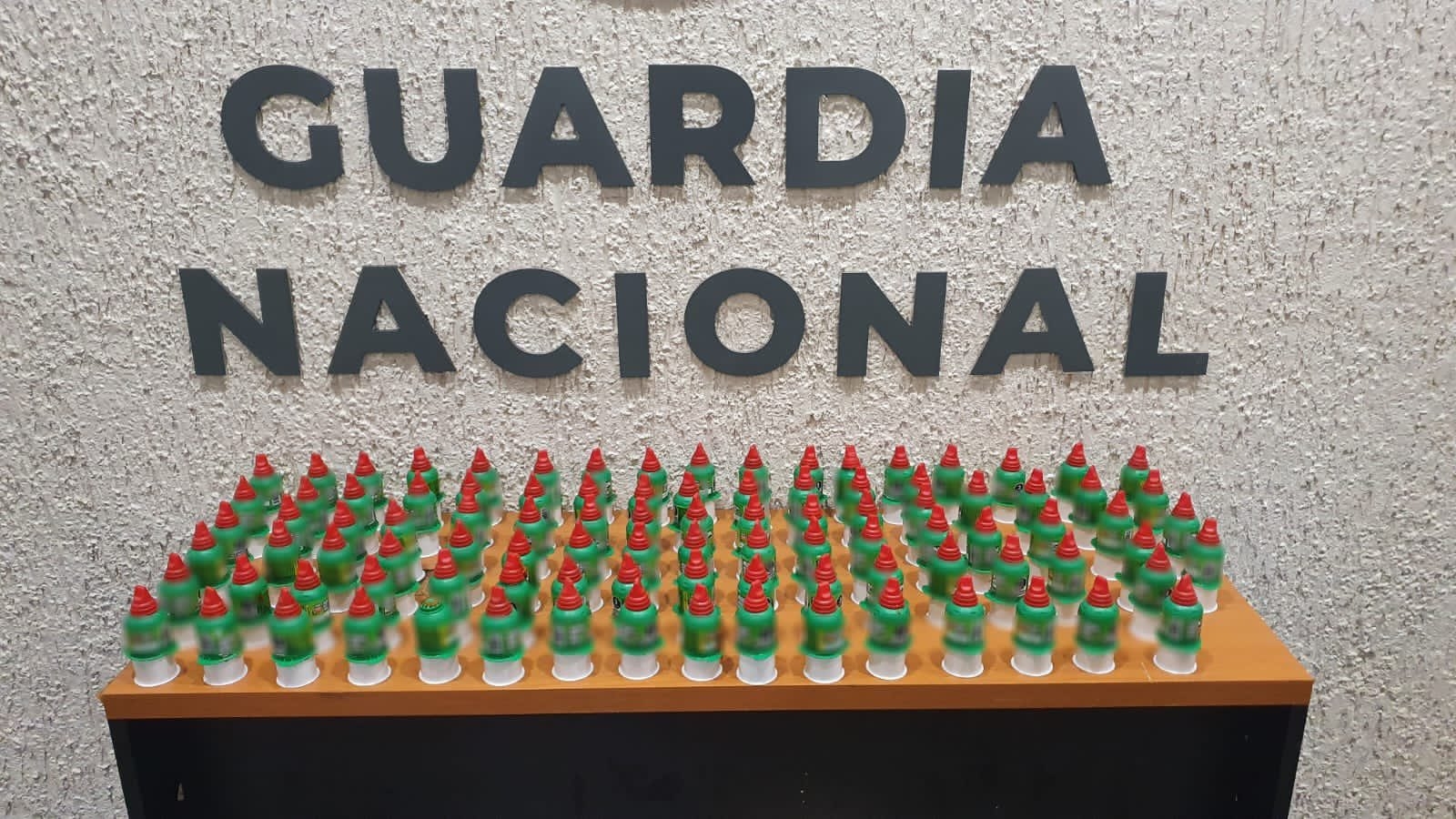 Los dulces quedaron a disposición de la Guardia Nacional