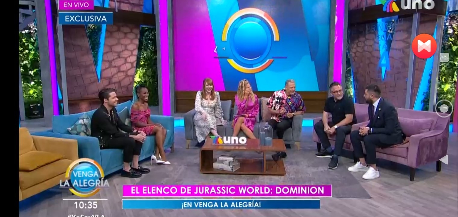 Elenco de 'Jurassic World: Dominion' visita 'Venga la Alegría' y dicen que aman a México