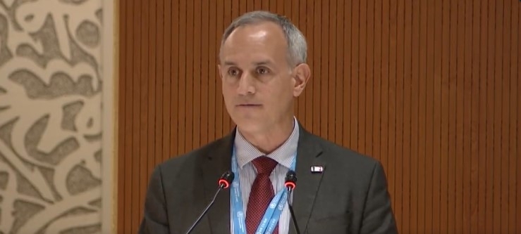 Hugo López-Gatell representó a México en la 75 Asamblea Mundial de la Salud de la OMS. Foto: Captura de pantalla