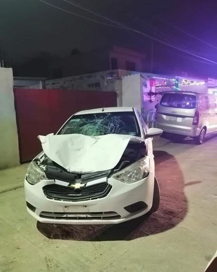 Así se encontró el auto del responsable de la muerte de una familia en Campeche