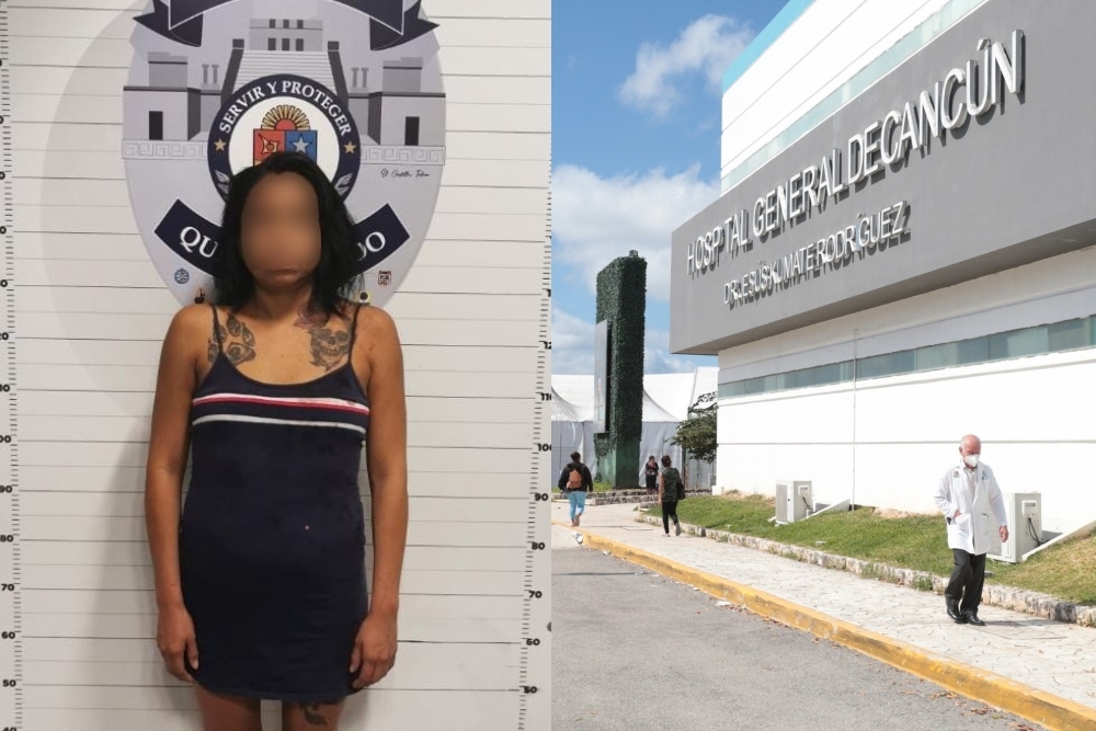 La mujer fue quien llamó al 911 para solicitar una ambulancia, en la que su esposo y agresor llegó con vida, pero minutos después, falleció dentro del Hospital General de Cancún