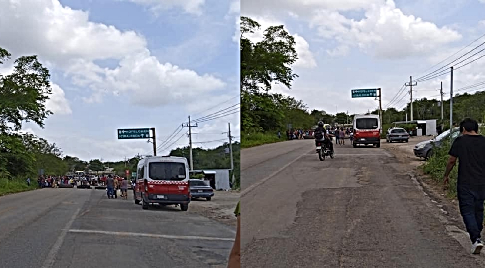 Campesinos bloquean carretera Campeche-Hopelchén para exigir fertilizante gratuito