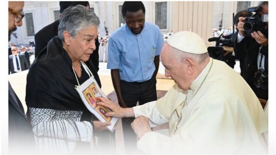 María Herrera Magdaleno se reunió con el Papa Francisco en El Vaticano