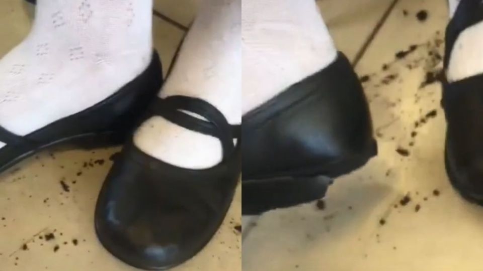 Altas temperaturas derriten el zapato de una estudiante: VIDEO