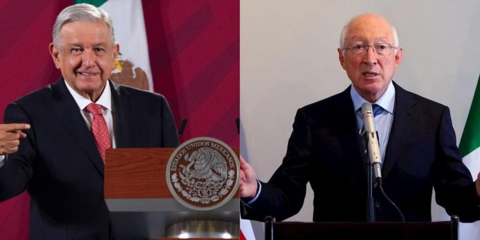 El embajador de Estados Unidos en México, Ken Salazar, fue visto en Palacio Nacional