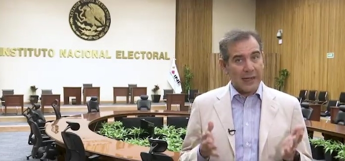 Lorenzo Córdova presentó los detalles previos a las elecciones del próximo 5 de junio. Foto: Captura de pantalla