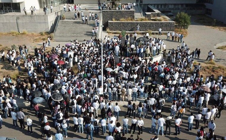 Estudiantes de la Universidad de Guanajuato pidieron justicia por la muerte de Ángel Yael