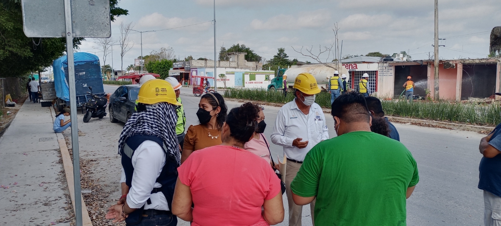 Serán mil 500 metros los que se ocuparán para las vías del Tren Maya en Candelaria y que 12 personas se rehusaban a abandonar pese a acuerdos