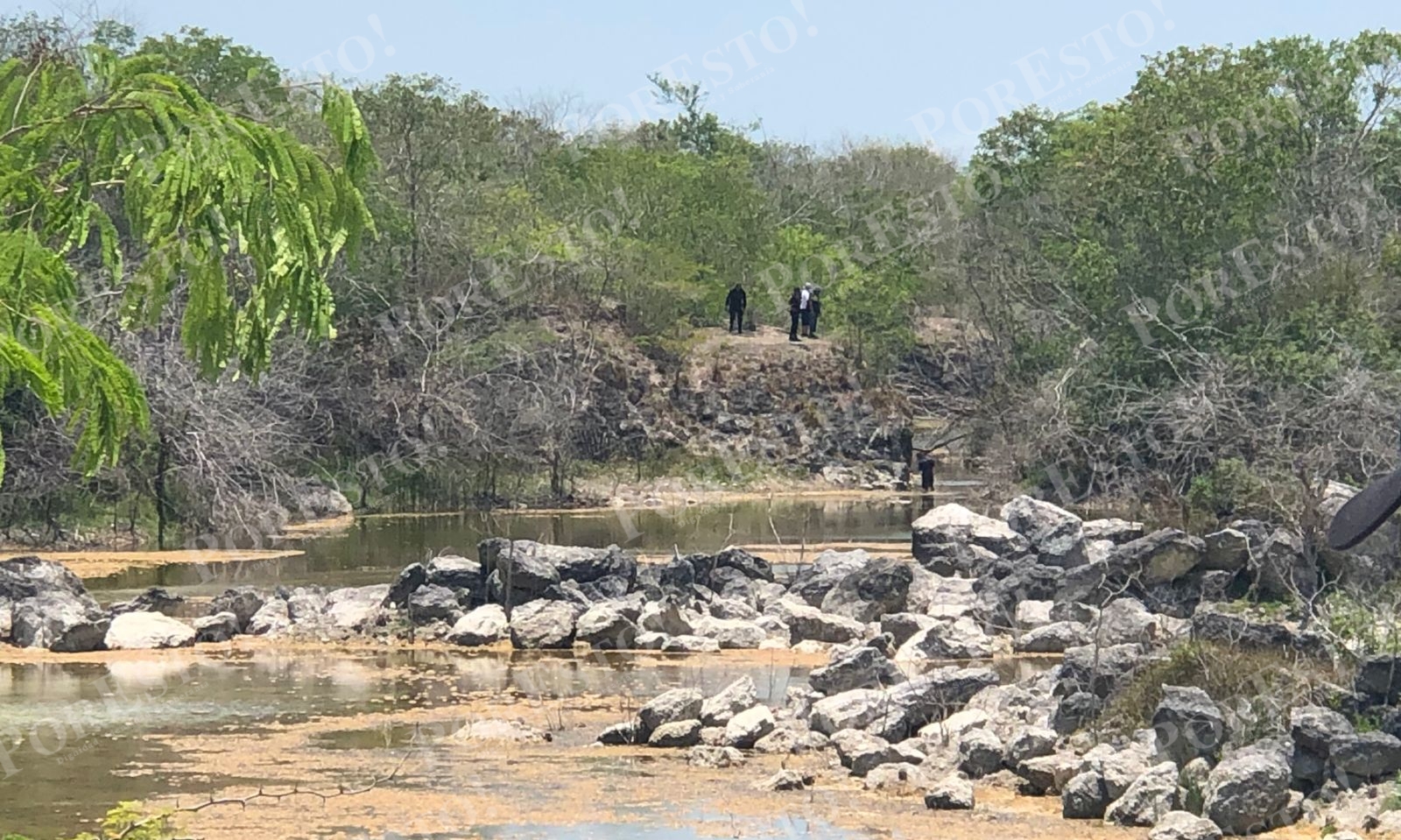 Encuentran el cuerpo de un hombre flotando en la aguada de Conkal