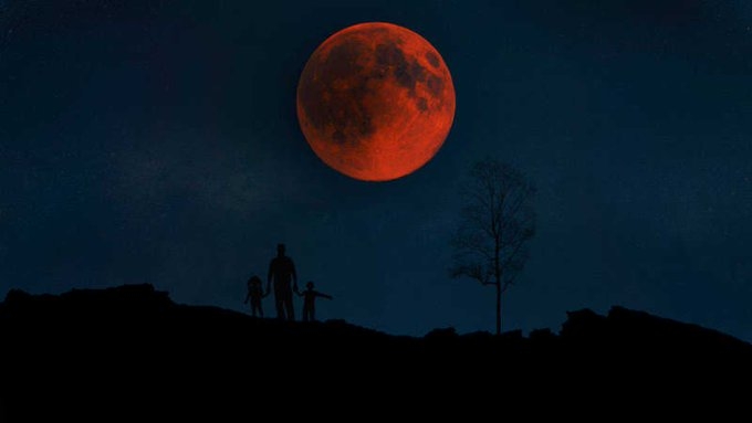 La Luna de Sangre se podrá apreciar a simple vista. Foto: Twitter