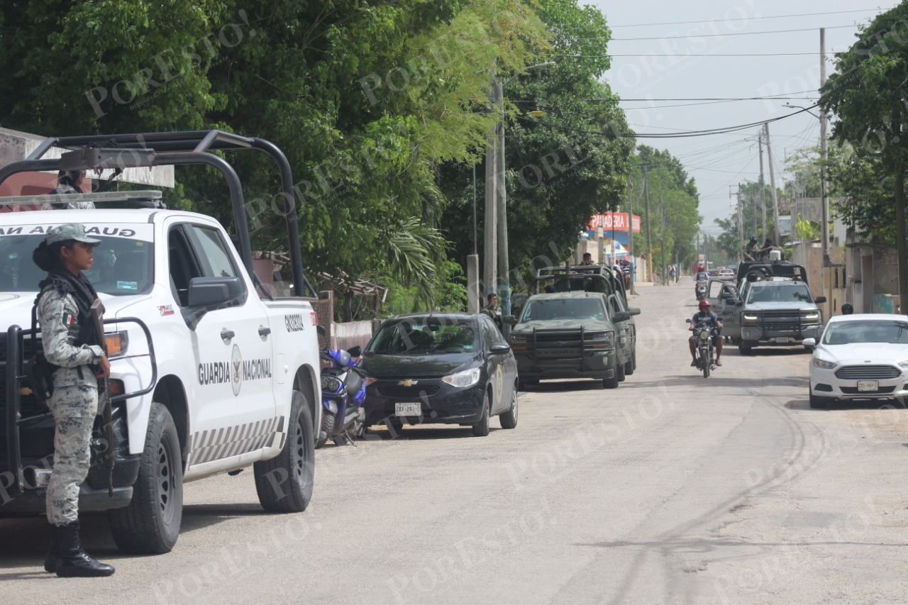 Cuatro personas fueron detenidas durante un cateo en El Cuyo, Tizimín