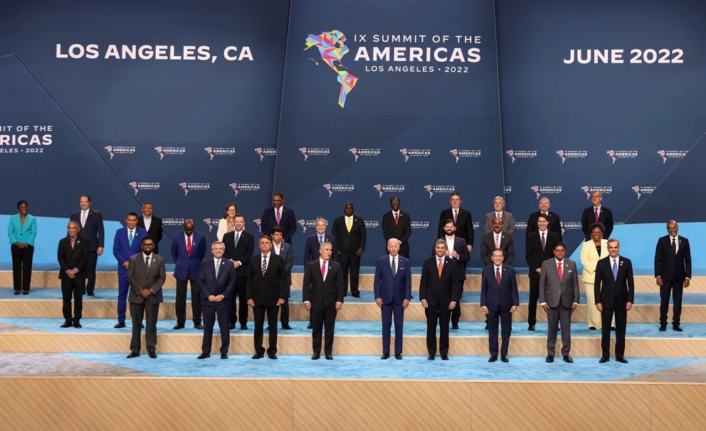 20 países firmaron la Declaración de Los Ángeles en el último día de la Cumbre de las Américas. Foto: Reuters