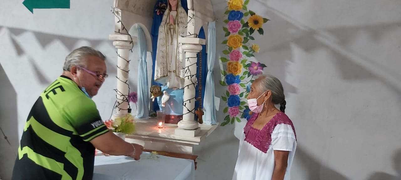 Ladrón deja sin novena a fieles de la virgen de Fátima en Hunucmá; se llevó los donativos