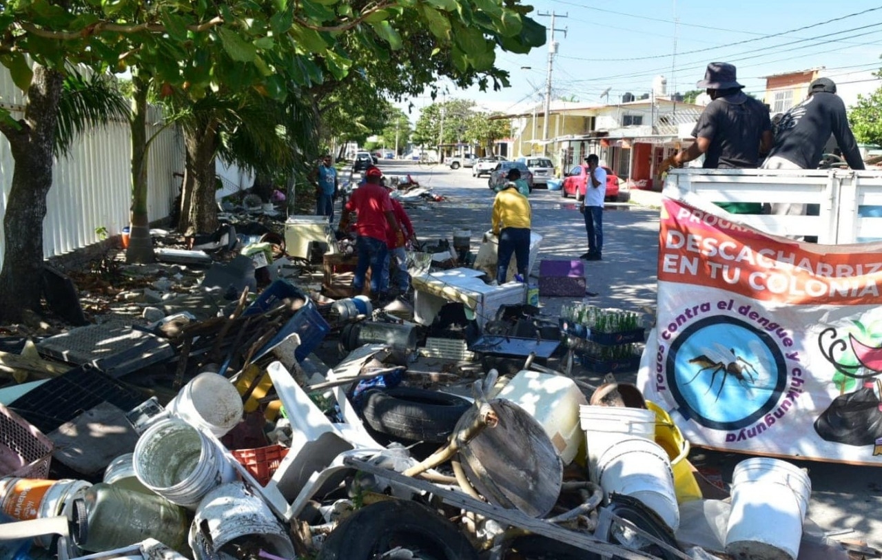 Jornada de limpieza deja más de 20 toneladas de cacharros recolectados en Ciudad del Carmen