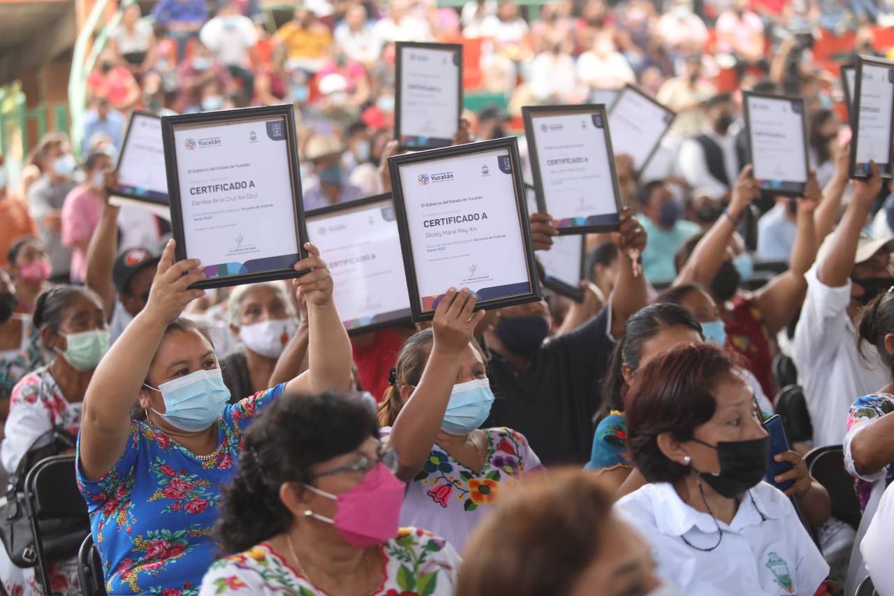 Hasta el momento, se han entregado 24 mil acciones de vivienda en los municipios de Yucatán