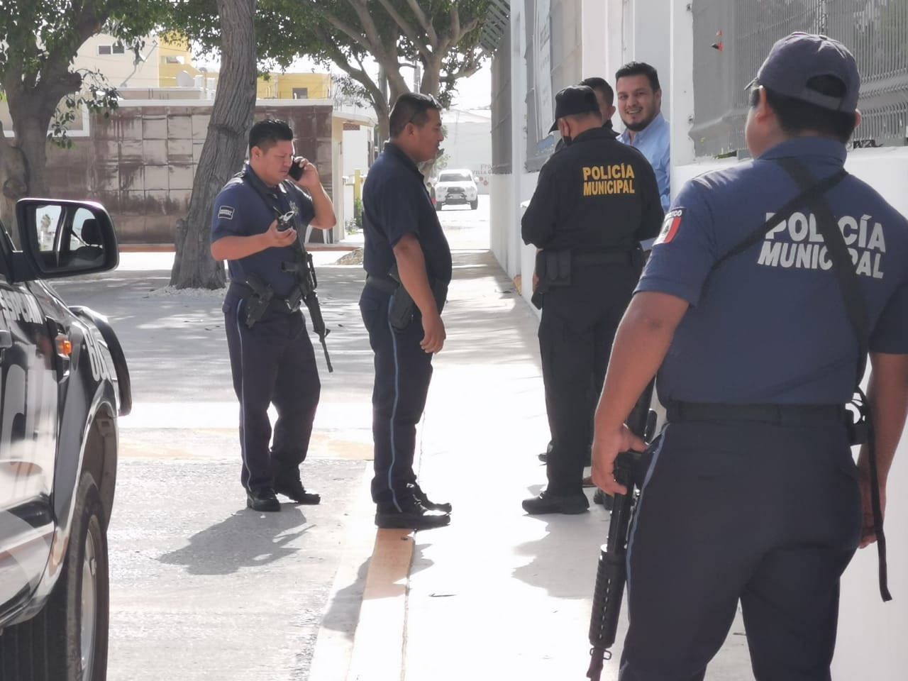 Los policías alertaron a Protección Civil tras dar con el lugar en el que se detonaron los cuetes. Foto: Ricardo Jiménez