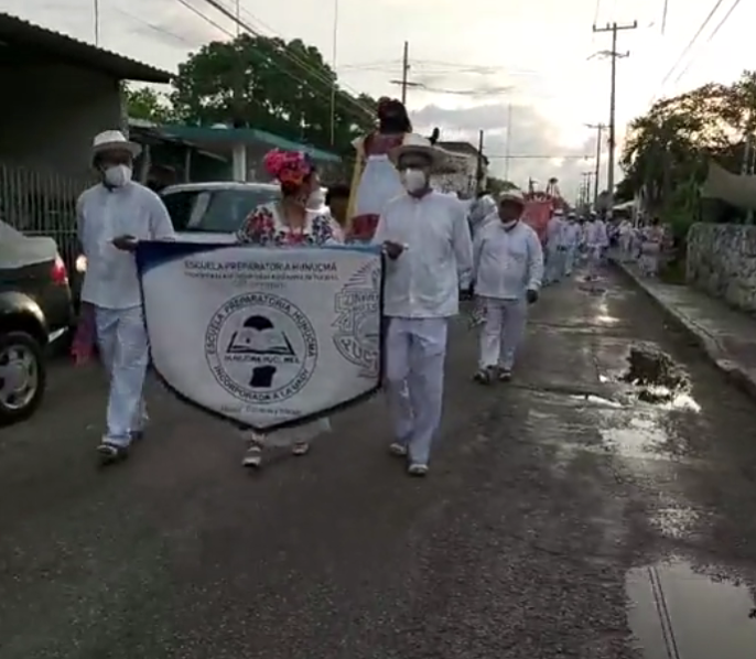 Jóvenes jaraneros alegran fiesta de Corpus Cristi en Hunucmá: VIDEO