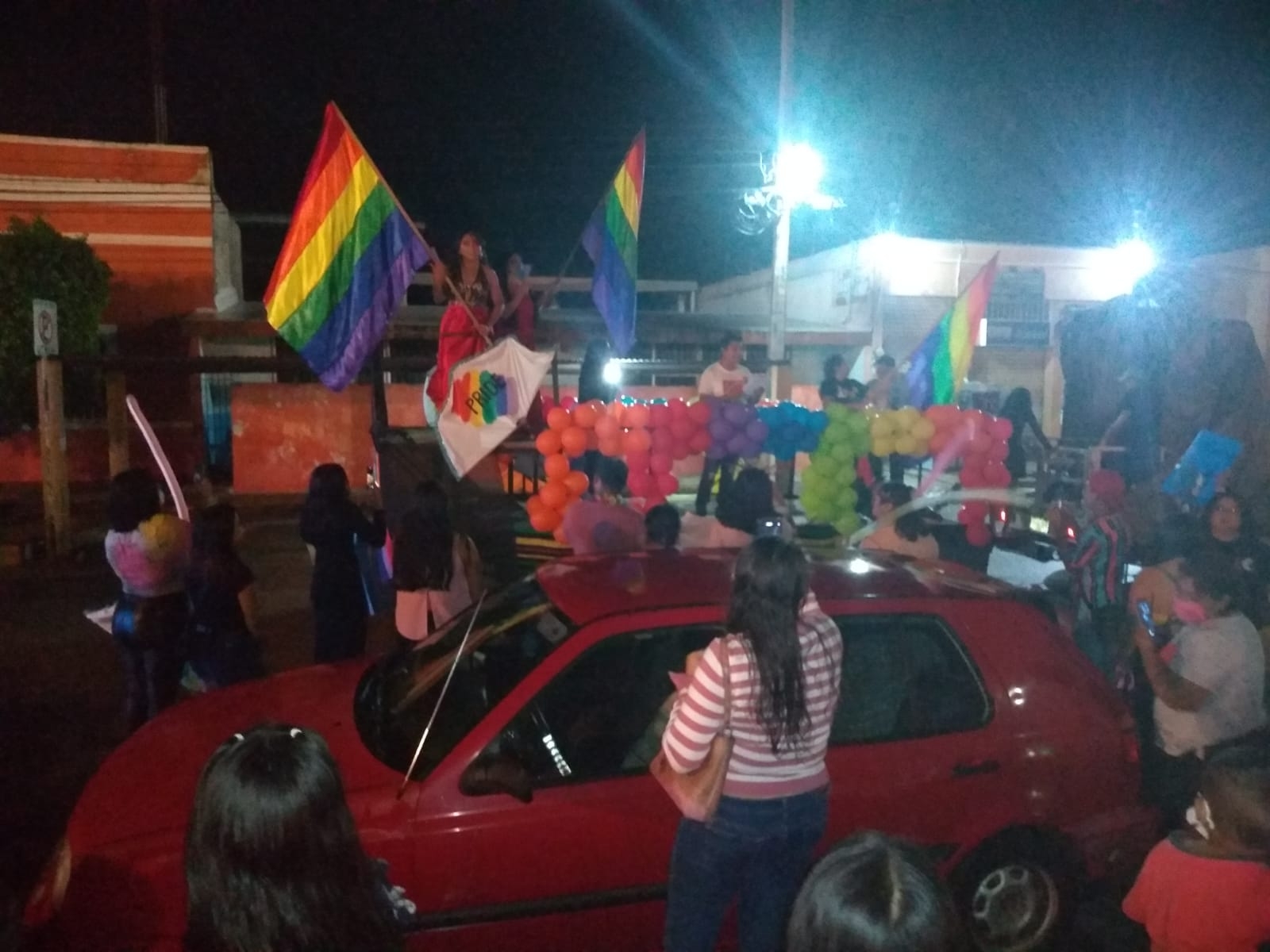 Así se vivió la marcha de la comunidad LGBT en Chochola: FOTOS