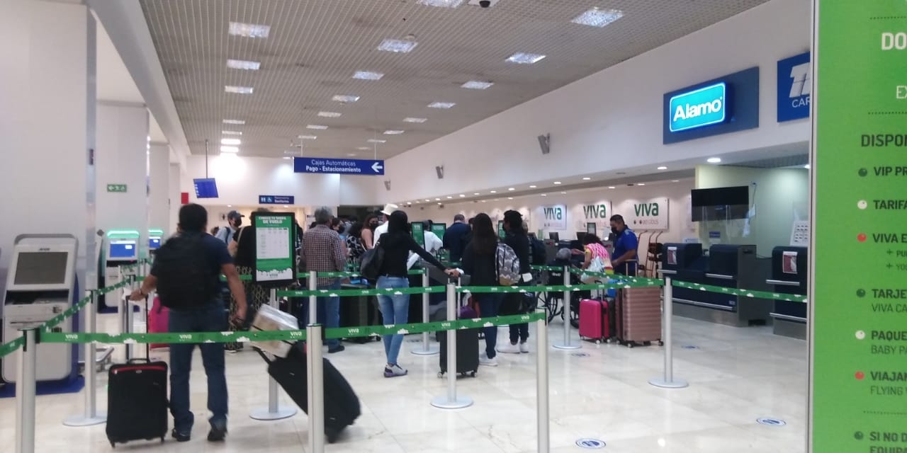 Aun con el atraso en el vuelo de United Airlines, el aeropuerto de Mérida programó 56 vuelos para este 2 de junio