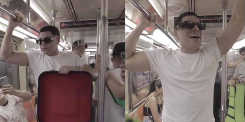 Grupo Firme da show en Metro de Nueva York y sorprende a fans: VIDEO