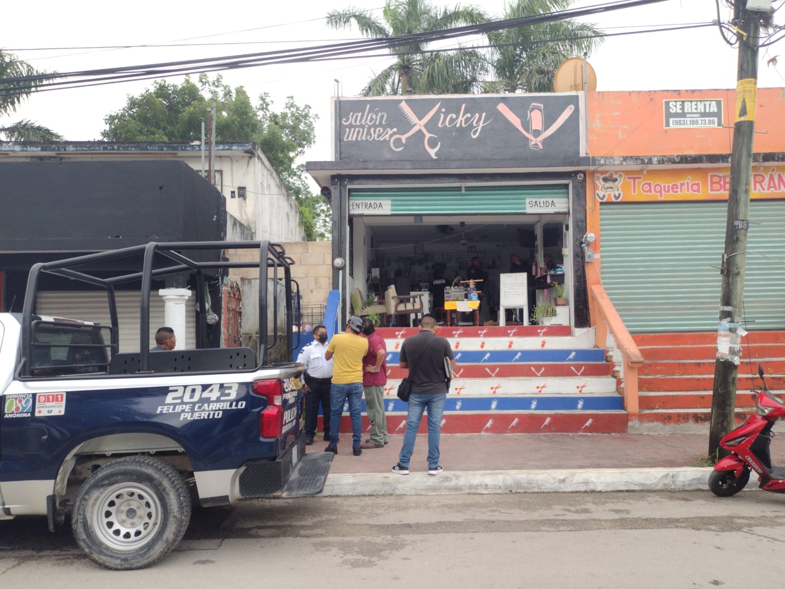 Ladrones visitan barbería y se llevan 3 mil pesos en efectivo en Felipe Carrillo Puerto