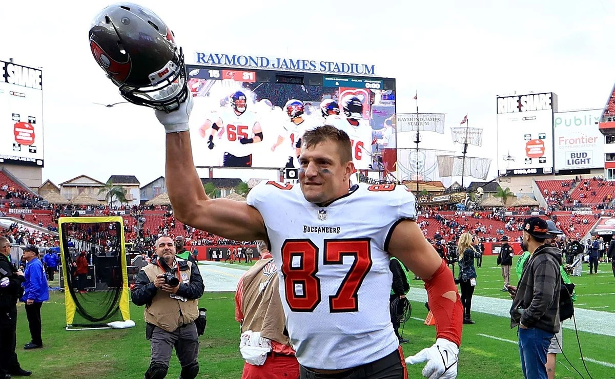 Rob Gronkowski logró varios titulos de Super Bowl en la NFL. Foto: AFP