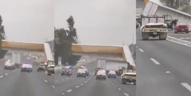 El tráiler terminó chocado a la altura del puente de Santo Tomas Chiconautla