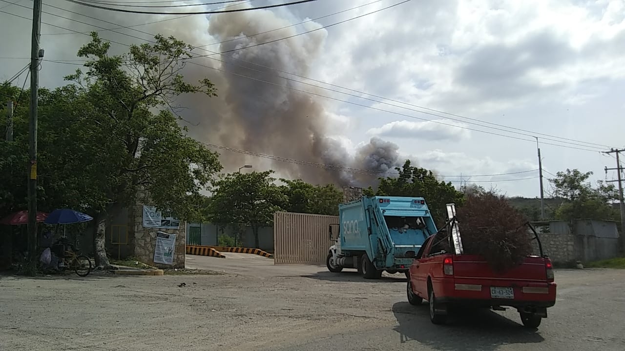 El basurero recibe todos los residuos de las casas en Mérida