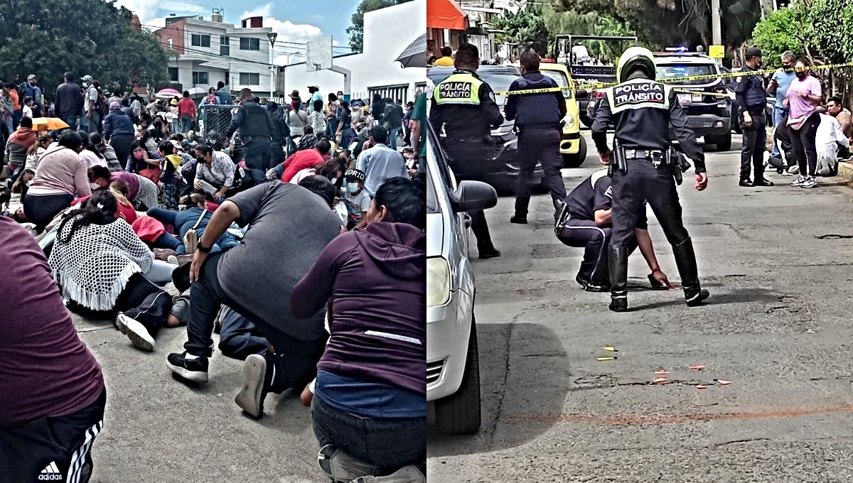 Balean centro de vacunación en Puebla; reportan al menos cuatro lesionados