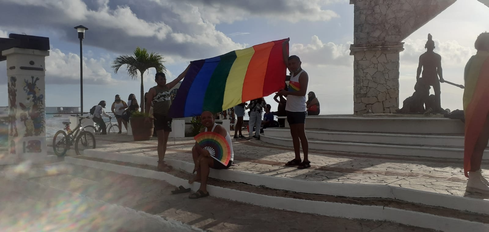 La comunidad LGBTQ+ ha salido a las calles de Cozumel a manifestarse