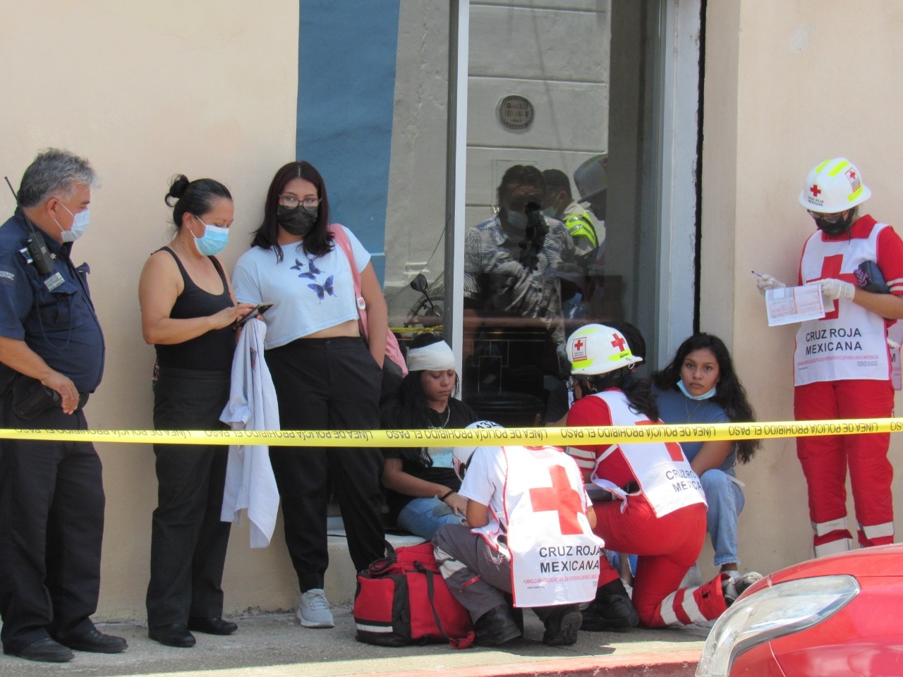 Choque en Centro de Mérida deja cuatro lesionados