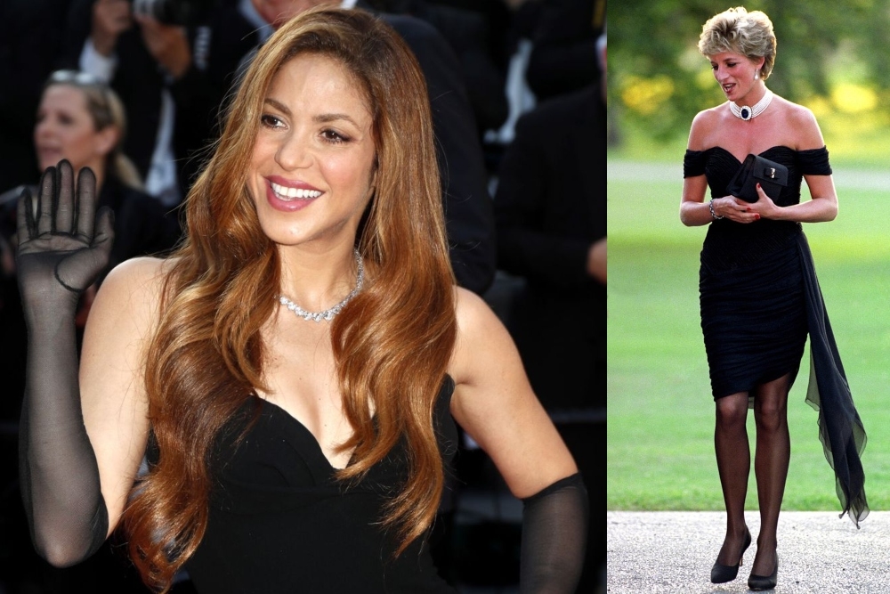 Al estilo Lady Di, Shakira usa un vestido sensual tras la supuesta infidelidad de Piqué