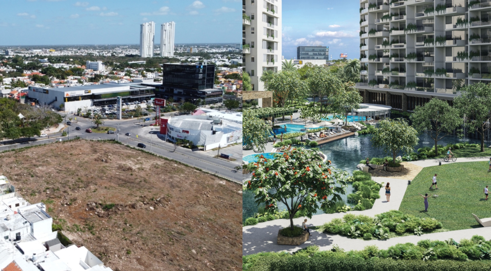 El Complejo Infiniti se ubicaría al Norte de Mérida, con seis enormes edificios de lujo