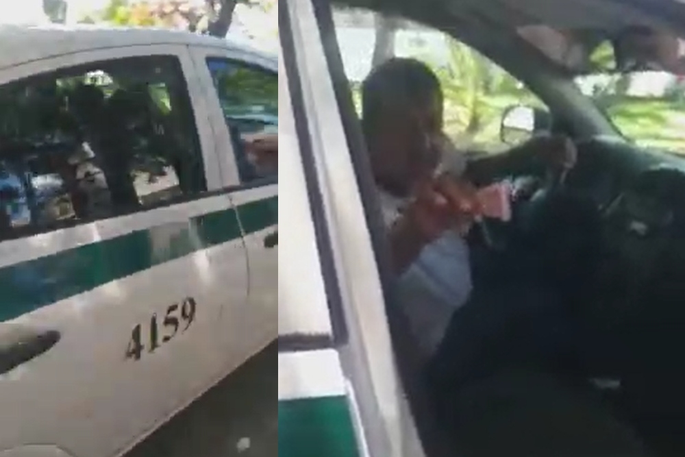 El taxista de Cancún lanzó una grosería a una mujer que le pidió que mostrara el tarifario para corroborar el costo del pasaje que él exigía reiteradamente