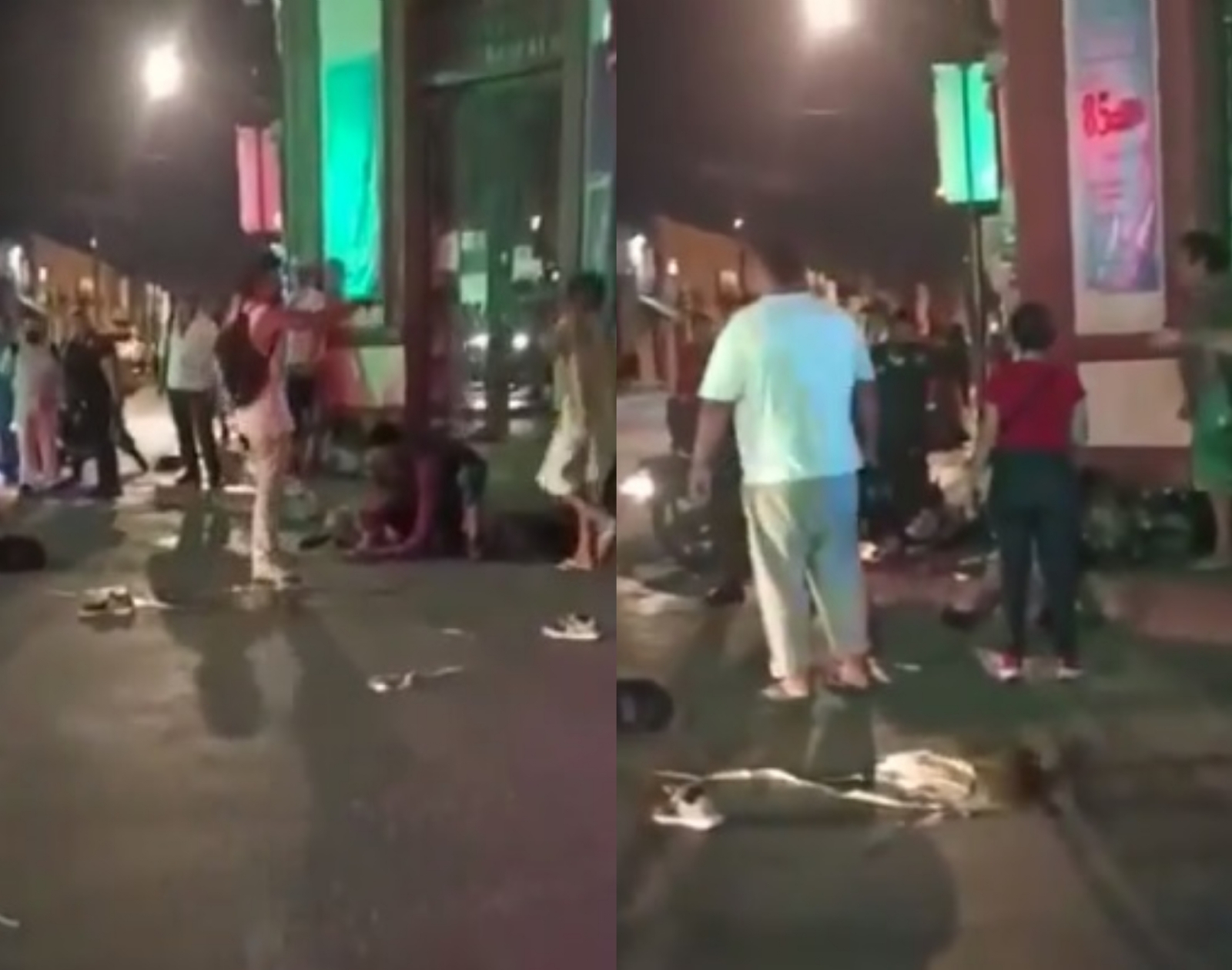 Dos hombres golpean y hieren a joven en el Centro de Mérida; policía habría detonado su arma: VIDEO