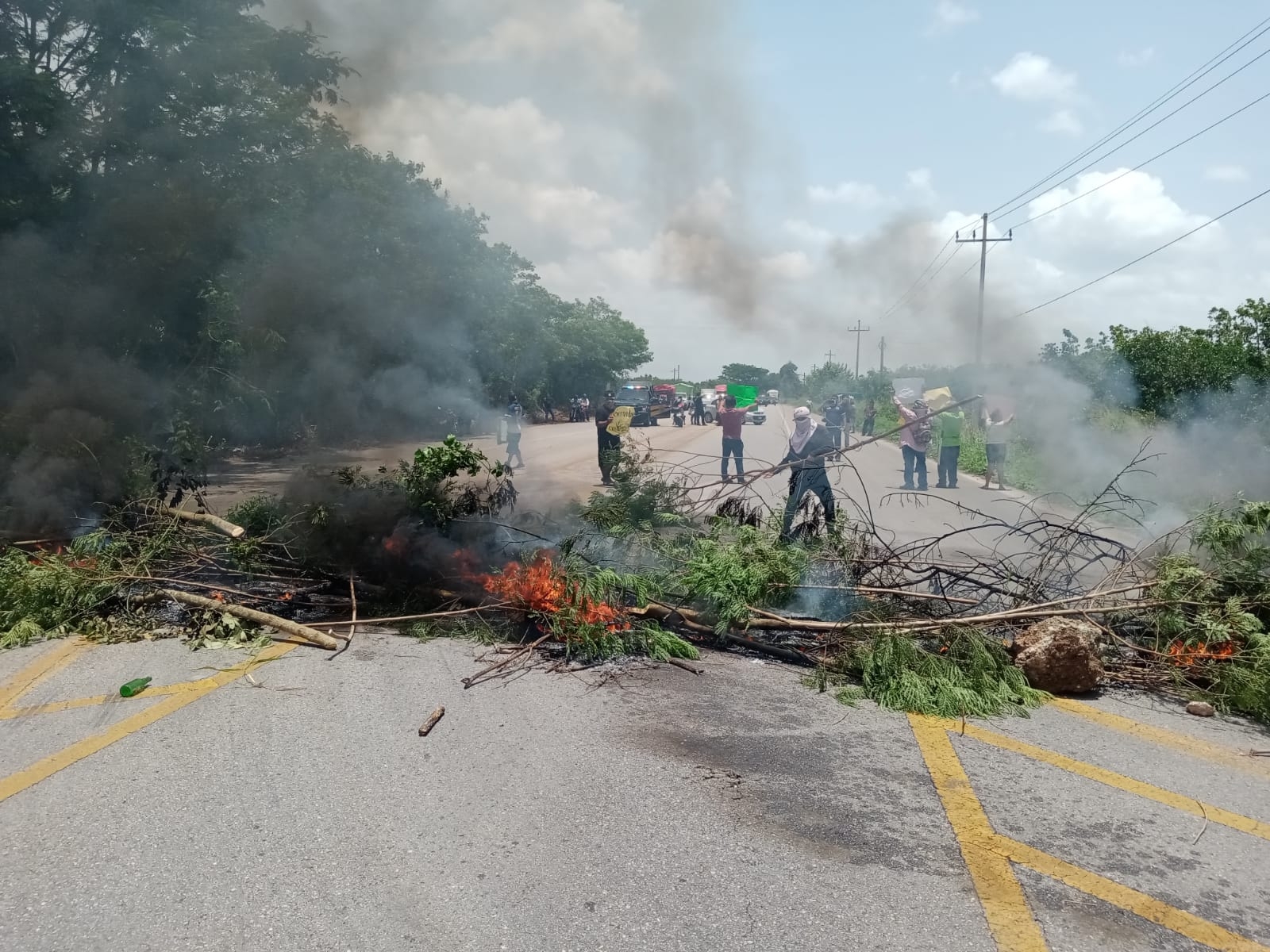 Ejidatarios de Dzan, Yucatán, acuerdan reunión con la Procuraduría Agraria tras bloqueo carretero