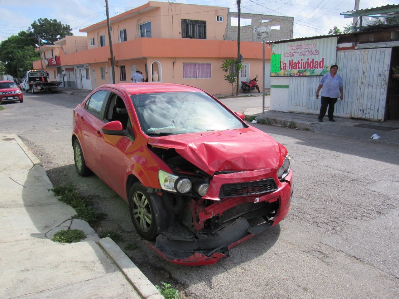 Mérida: Choque en el fraccionamiento Mulsay deja tres lesionados