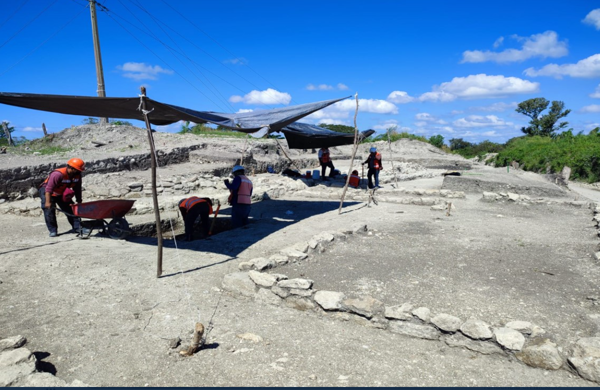 En las obras se descubrieron un taller lítico y el primer cementerio de la ciudad maya de Palenque