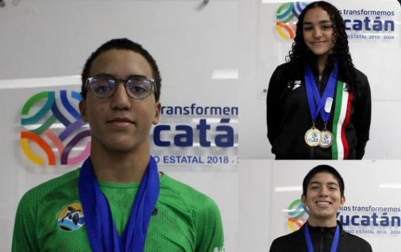 Yucatecos consiguen medallas de oro en Campeonato Centroamericano y del Caribe de Natación 2022