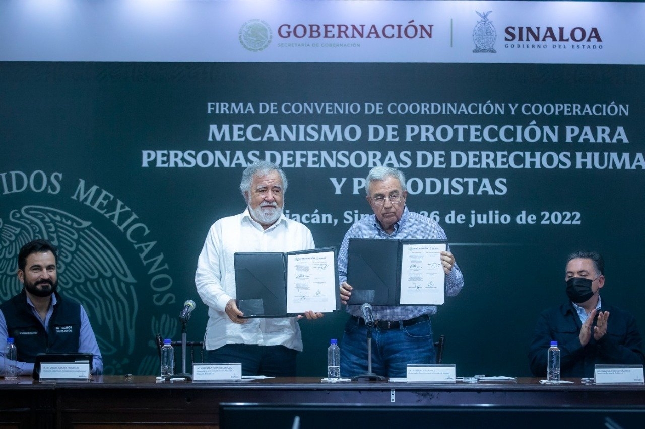 CNDH firma convenio de coordinación y cooperación en protección para personas en Sinaloa