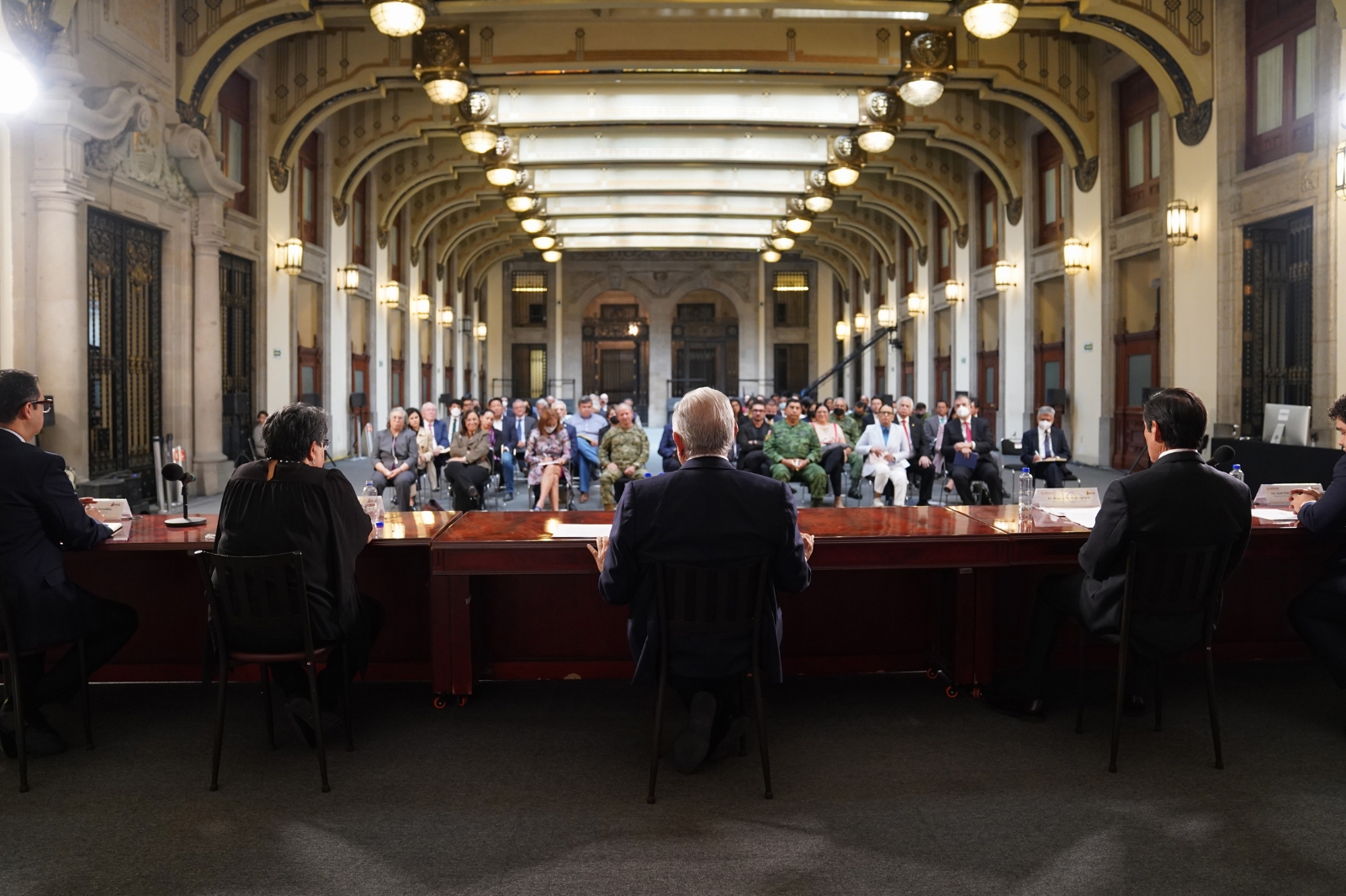 La reunión de miembros del Gabinete con el Presidente de México, Andrés Manuel López Obrador ocurrió este jueves